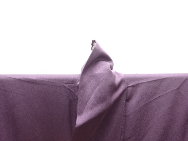  遠山に草花模様一つ紋訪問着